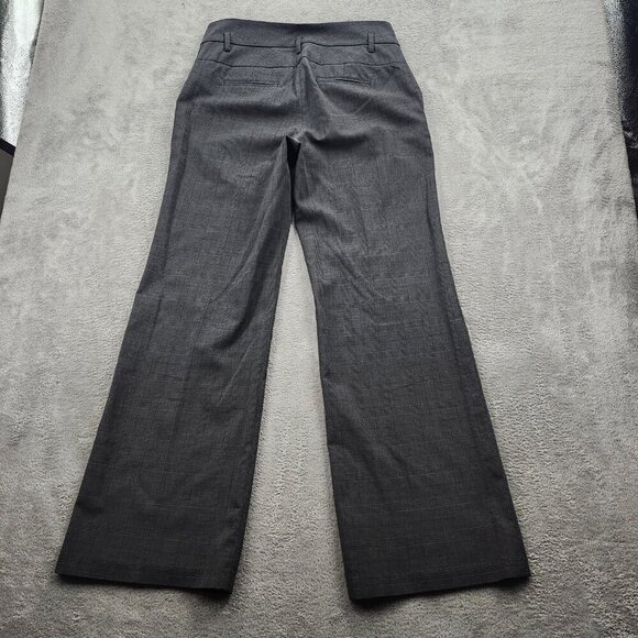 Smart Set Womens Pants Size 8 Reg Wide Leg Flaw Pockets High Waist Grey Check - Picture 14 of 15